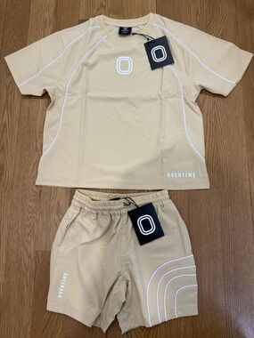 Boys overtime set short and t shirt small short m top nwt